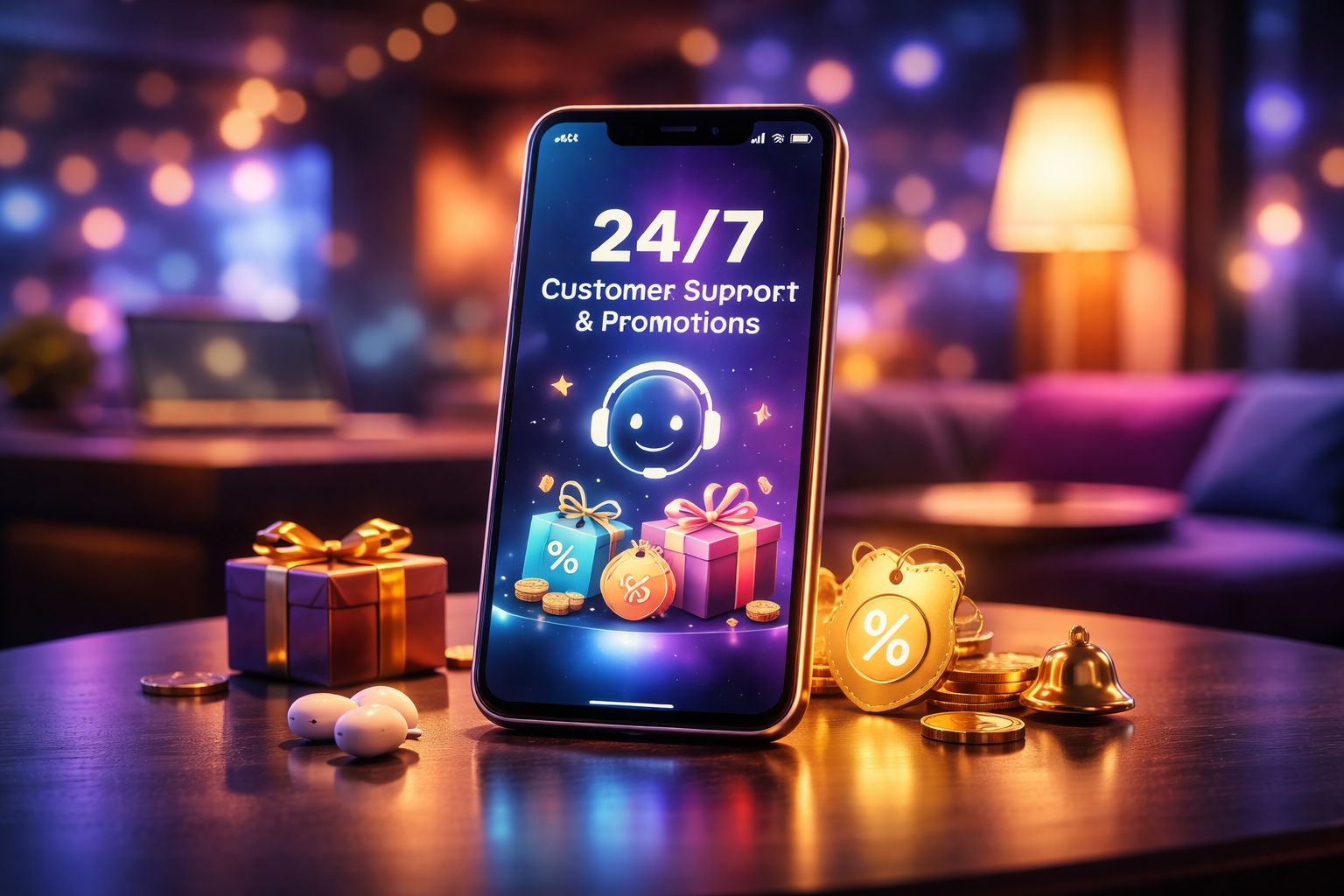 Promotions, Updates, And Help Are All Available In The App