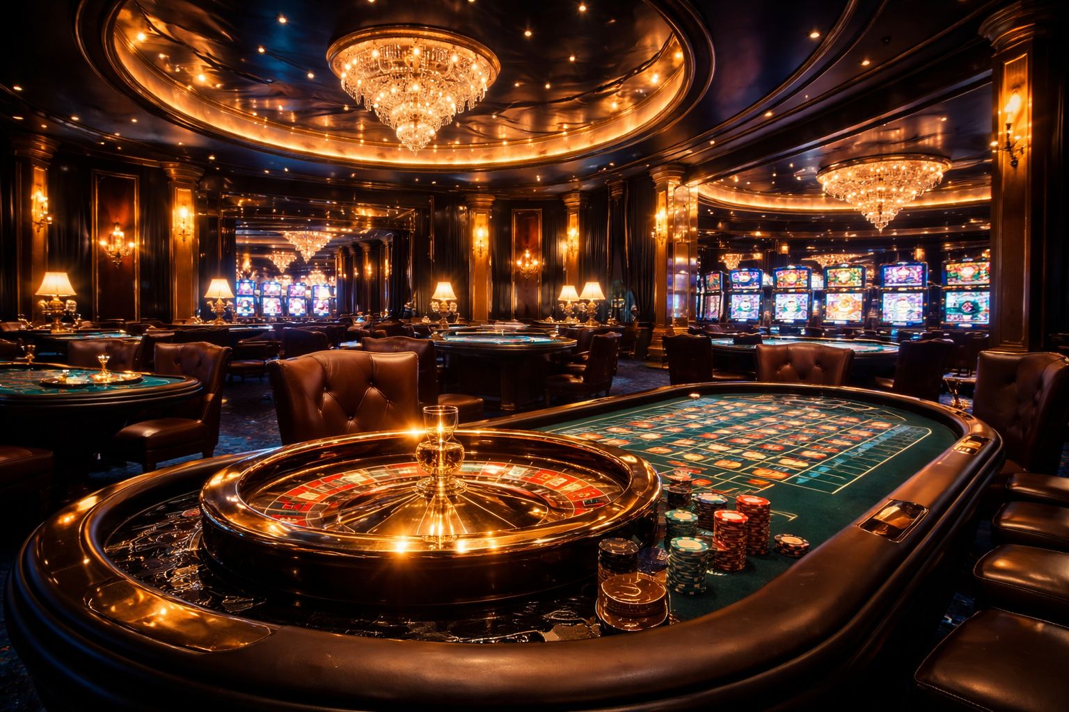 Casino Lobby With Live Action And Broad Game Choice